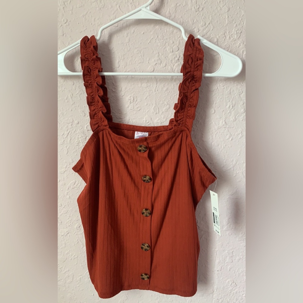 NOBO Button Front Tank Top